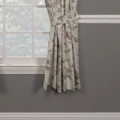 Ellis Curtain Abigail High Quality Window Rod Pocket Panel Pairs With 2 Tie Backs - 2-Piece - 90x84", Lilac -Ellis Curtain Shop 730462127044 ELLIS 2