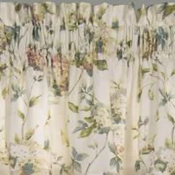 Ellis Curtain Abigail High Quality Water Proof Room Darkening Blackout Tailored Window Valance - 80x15", Multi -Ellis Curtain Shop 730462127143 ELLIS 3