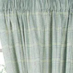 Ellis Curtain Harrington 2-Panels Cool Adjustable Window Tailored Panel Pair With Ties - 90x84" Lagoon -Ellis Curtain Shop 730462138538 ELLIS 3