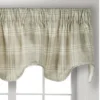 Ellis Curtain Light Blocking Cool Adjustable Bartlett Lined Scallop Window Valance - 70x17" Natural