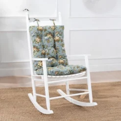 Ellis Bella Rose Stylish Medium Scale Printed Floral Pattern Ties To Secure Rocker Set 18"x24" Wedge -Ellis Curtain Shop GUEST 24dfe97f a0c0 4895 a9de 7f4810208e52