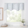 Ellis Curtain Manchester 3" Rod Pocket 100% Cotton Machine Wash And Dry Tailored Valance 50" X 16" Blue