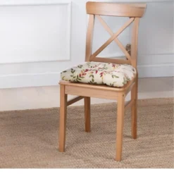 Ellis Vintage Stylish Medium Scale Printed Vine Pattern Poly Filled Non Skid Backing Chairpad -Ellis Curtain Shop GUEST 2f5bbb8e 163e 470f 999c d748dedd7d11