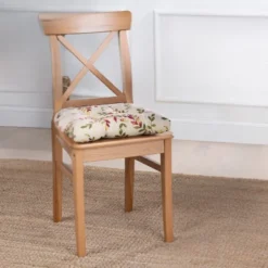 Ellis Vintage Stylish Medium Scale Printed Vine Pattern Poly Filled Non Skid Backing Chairpad -Ellis Curtain Shop GUEST 32512a90 d0aa 429e a5c4 0d6fb0c5f493