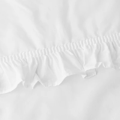 Home Classic Narrow Ruffle Rod Pocket Valance 74" X 12" White By Ellis Curtain 2 Home Classic Narrow Ruffle Rod Pocket Valance 74" X 12" White By Ellis Curtain - Image 2