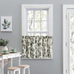 Ellis Curtain Madison Floral Design Printed Natural Ground 1.5" Rod Pocket Tailored Tier Blue 7 Ellis Curtain Madison Floral Design Printed Natural Ground 1.5" Rod Pocket Tailored Tier Blue -Ellis Curtain Shop GUEST 36c0bd3b adc9 4a3c a28e fd1f6a4e866e