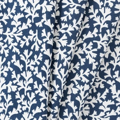 Ellis Curtain Sea Tumble 3" Rod Pocket 100% Cotton Machine Wash And Dry Tailored Valance 50" X 16" Navy 3 Ellis Curtain Sea Tumble 3" Rod Pocket 100% Cotton Machine Wash And Dry Tailored Valance 50" X 16" Navy - Image 3