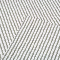 Ellis Curtain Plaza Classic Ticking Stripe Printed On 1.5" Rod Pocket Natural Ground Tailored Valance 58" X 15" Sage -Ellis Curtain Shop GUEST 614f1189 e02f 464d b096 defde15108da 3