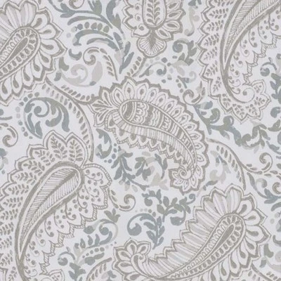 Ellis Shannon Printed Paisley Pattern On Cotton Fabric Scallop Valance Lined 3" Rod Pocket 50"x16" Natural 2 Ellis Shannon Printed Paisley Pattern On Cotton Fabric Scallop Valance Lined 3" Rod Pocket 50"x16" Natural - Image 2