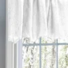 Ellis Curtain Portland Crushed Taffeta Rod Pocket Valance - 48x15", White
