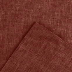 Ellis Lisa Solid Color Poly Cotton Duck Fabric Tailored Tiers 1.5" Rod Pocket Red -Ellis Curtain Shop GUEST 82c93bd8 c334 4470 8fc8 78db0cfd2f2a