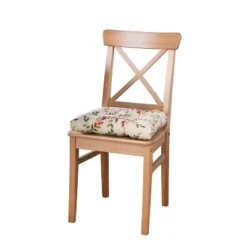 Ellis Vintage Stylish Medium Scale Printed Vine Pattern Poly Filled Non Skid Backing Chairpad -Ellis Curtain Shop GUEST 850a3a13 4662 40c9 83d4 dbc433821977