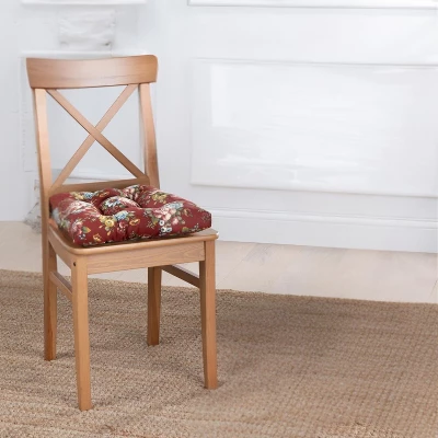 Ellis Bella Rose Elegant Medium Scale Printed Floral Pattern Non-Skid Chair Pad 5 Ellis Bella Rose Elegant Medium Scale Printed Floral Pattern Non-Skid Chair Pad - Image 5