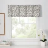 Ellis Curtain Sea Tumble 3" Rod Pocket 100% Cotton Machine Wash And Dry Tailored Valance 50" X 16" Grey