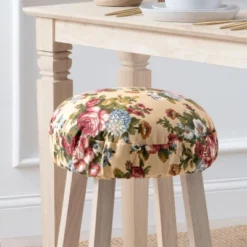Ellis Bella Rose Stylish Medium Scale Printed Floral Pattern Elastic Bottom Edge Barstool Cover 13"x13" Butter 9 Ellis Bella Rose Stylish Medium Scale Printed Floral Pattern Elastic Bottom Edge Barstool Cover 13"x13" Butter -Ellis Curtain Shop GUEST 9ca34322 8b53 462e 8b52 14e8d16fedb8