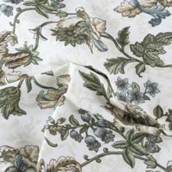 Ellis Curtain Madison Floral Design Printed Natural Ground 1.5" Rod Pocket Tailored Swag 56" X 36" Blue 5 Ellis Curtain Madison Floral Design Printed Natural Ground 1.5" Rod Pocket Tailored Swag 56" X 36" Blue -Ellis Curtain Shop GUEST d7826382 13ea 4735 b7a0 a0973ff18abb