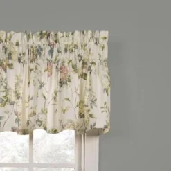 Ellis Curtain Abigail High Quality Water Proof Room Darkening Blackout Tailored Window Valance - 80x15", Multi
