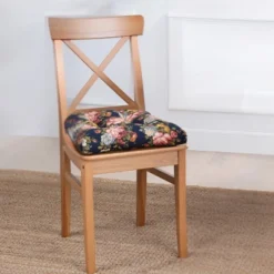 Ellis Bella Rose Unique Medium Scale Printed Floral Pattern Non-Skid Chair Pad 10 Ellis Bella Rose Unique Medium Scale Printed Floral Pattern Non-Skid Chair Pad -Ellis Curtain Shop GUEST ef187a40 ae78 495a becf 15c660a62dda