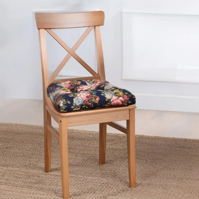 Ellis Bella Rose Unique Medium Scale Printed Floral Pattern Non-Skid Chair Pad 5 Ellis Bella Rose Unique Medium Scale Printed Floral Pattern Non-Skid Chair Pad - Image 5