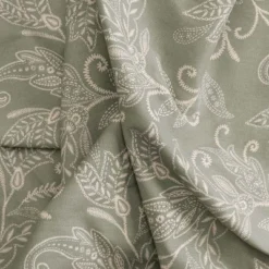 Ellis Curtain Lexington Leaf Pattern On Colored Ground Tailored Valance 58"x15" Sage -Ellis Curtain Shop GUEST f0088a67 0817 462a 93cc 239bc3a1fb6d 2