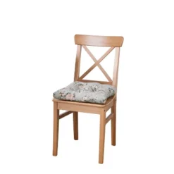 Ellis Bella Rose Gorgeous Medium Scale Printed Floral Pattern Non-Skid Chair Pad -Ellis Curtain Shop GUEST f6dc6db3 1b99 4dcd bc75 2bab4409cfcd