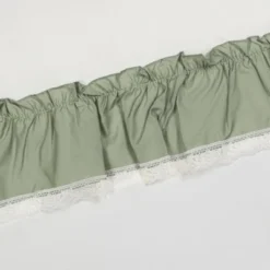 Ellis Curtain Madelyn Ruffled Victorian 1.5" Rod Pocket Valances For Windows 60" X 16" Sage -Ellis Curtain Shop GUEST ff26c038 ad41 4f2b b407 d54c9dc6a4d9 1